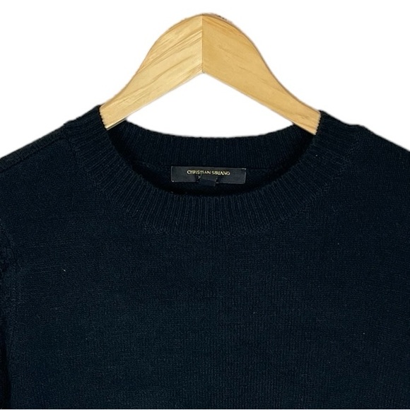 C12 Women’s Christian Siriano NY Designer Knit Side Split Sweater Top M - Picture 2 of 4